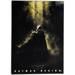 Topps DC 2005 Batman Begins Card #1 BATMAN BEGINS TITLE CARD, See Pics/Descr.